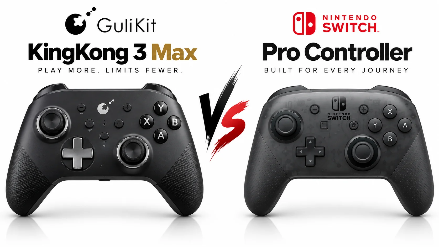GuliKit KingKong 3 Max and Nintendo Switch Pro Controller