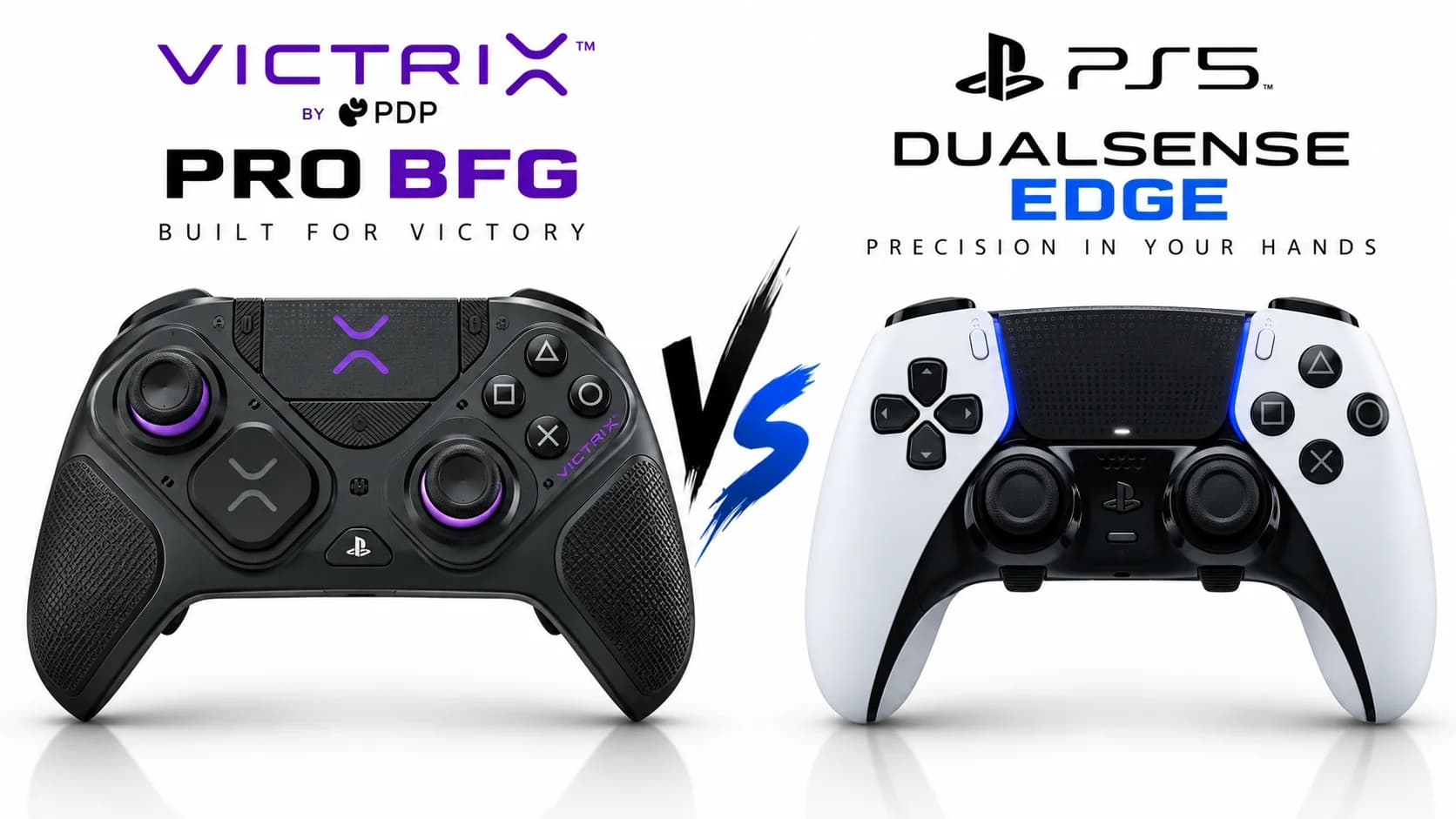 Victrix Pro BFG Reloaded and DualSense Edge