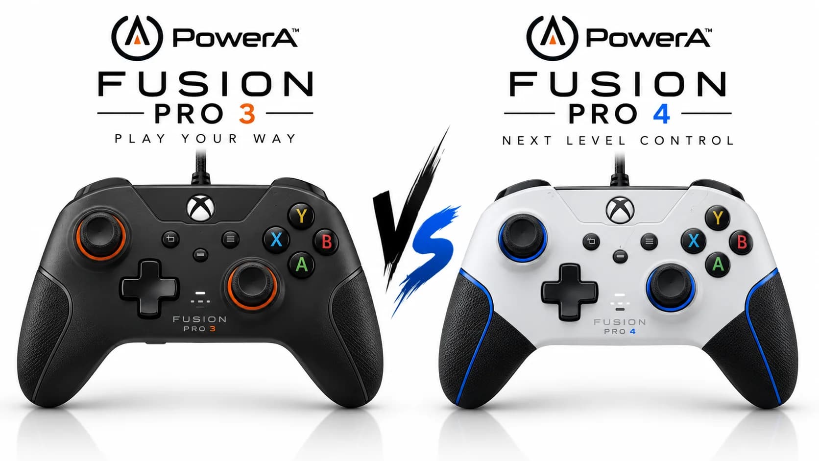 PowerA FUSION Pro 3 and PowerA FUSION Pro 4